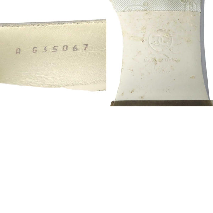 CHANEL 
COCO CC ロゴ レザー 
ココマーク チェーン ローファー