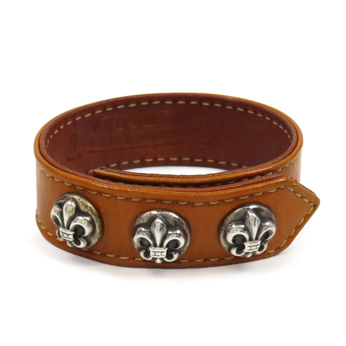 CHROME HEARTS 
CH 3BTN 2SNP 
BSフレア 3ボタン 2スナップ レザー ブレスレット