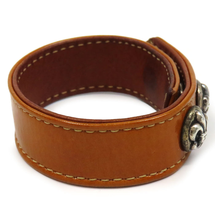 CHROME HEARTS 
CH 3BTN 2SNP 
BSフレア 3ボタン 2スナップ レザー ブレスレット