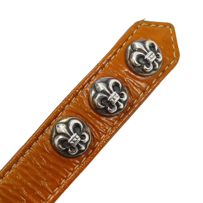 CHROME HEARTS 
CH 3BTN 2SNP 
BSフレア 3ボタン 2スナップ レザー ブレスレット