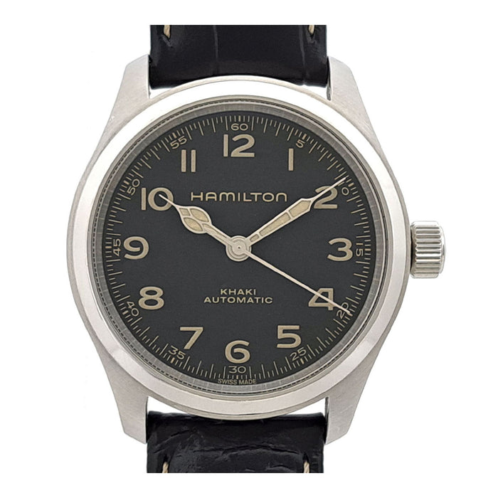 HAMILTON  
Khaki Field Murph  
With Box and Warranty Card