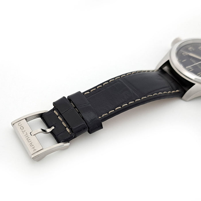HAMILTON  
Khaki Field Murph  
With Box and Warranty Card
