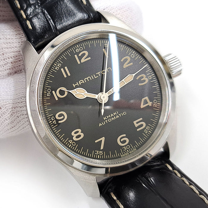 HAMILTON  
Khaki Field Murph  
With Box and Warranty Card