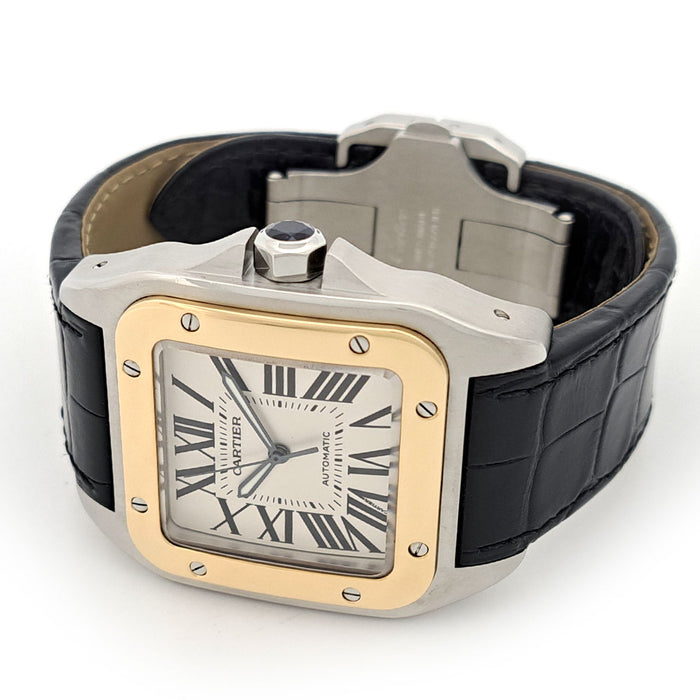 CARTIER 
サントス100 LM Overhauled 
箱付