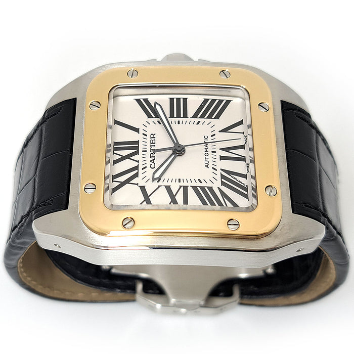 CARTIER 
サントス100 LM Overhauled 
箱付