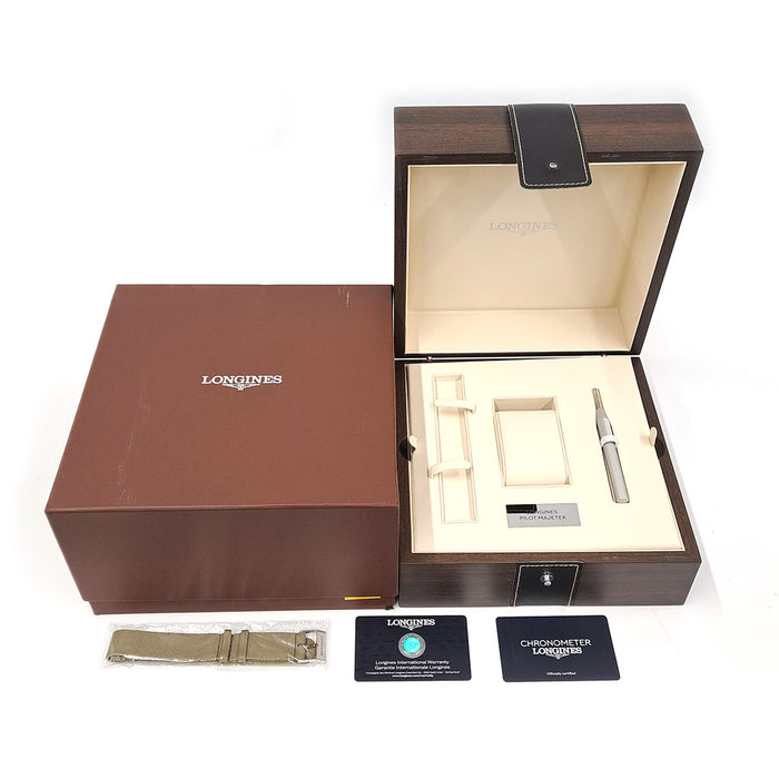 LONGINES
Pilot Majetek
Con scatola e garanzia