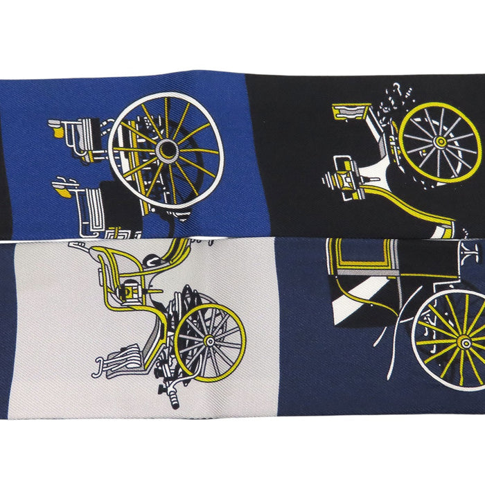 HERMES 
シルク 
ツイリー Voitures Exquises 精巧な馬車 スカーフ