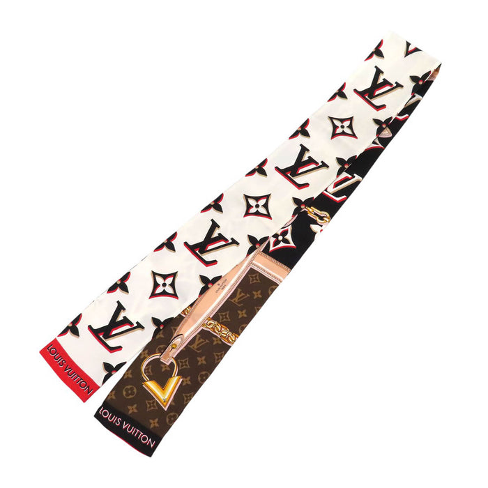 LOUIS VUITTON 
LV 丝绸 
Bandeau 完美搭配 Monogram 围巾