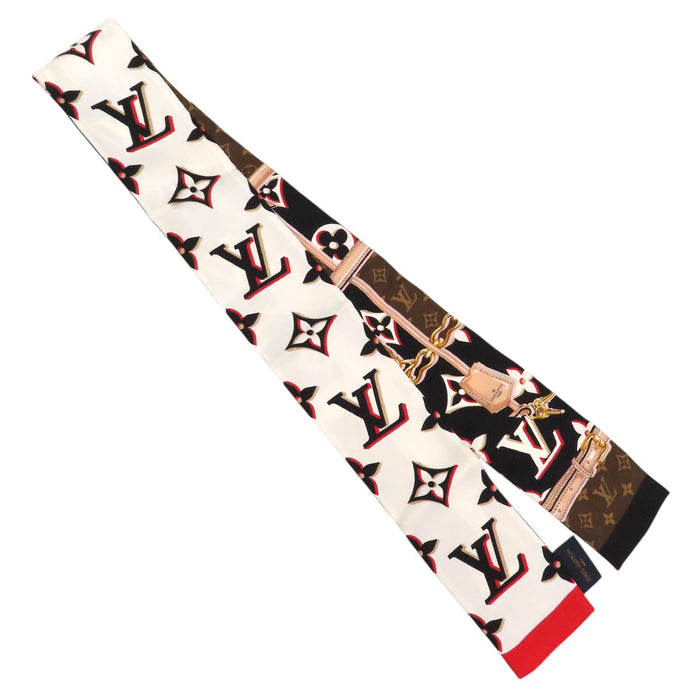 LOUIS VUITTON 
LV 丝绸 
Bandeau 完美搭配 Monogram 围巾
