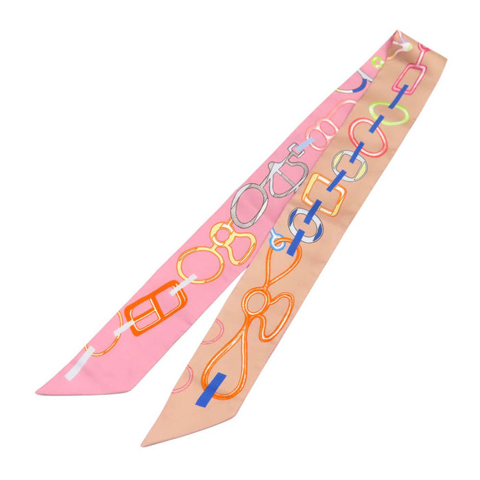 HERMES 
シルク 
ツイリー Do Re Boucles ドゥ レ ブックル スカーフ
