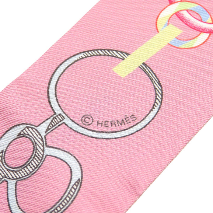 HERMES 
シルク 
ツイリー Do Re Boucles ドゥ レ ブックル スカーフ