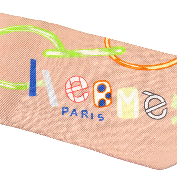 HERMES 
シルク 
ツイリー Do Re Boucles ドゥ レ ブックル スカーフ