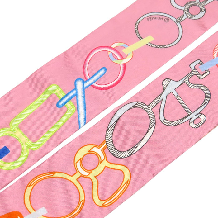 HERMES 
シルク 
ツイリー Do Re Boucles ドゥ レ ブックル スカーフ