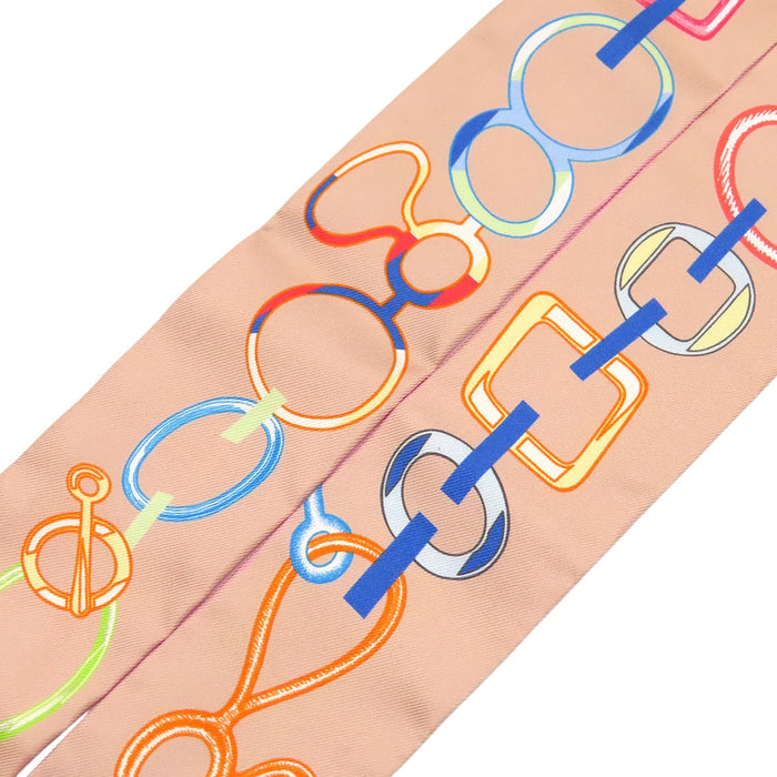 HERMES 
シルク 
ツイリー Do Re Boucles ドゥ レ ブックル スカーフ