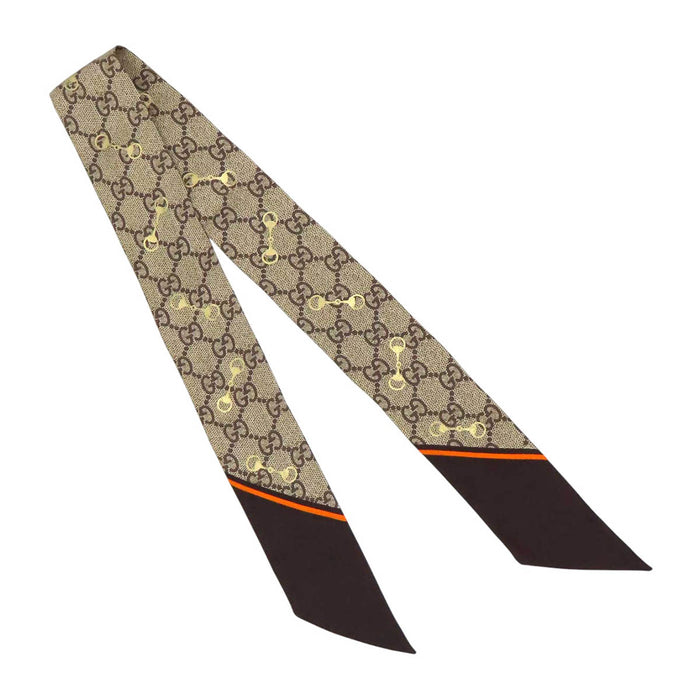 GUCCI 
スカーフ 
GG柄 ホースビット ネックボウ