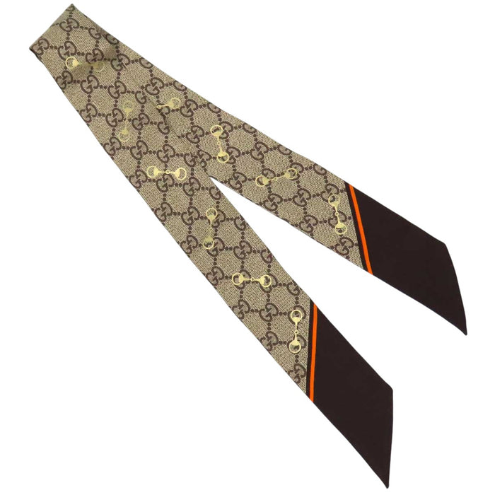GUCCI 
スカーフ 
GG柄 ホースビット ネックボウ