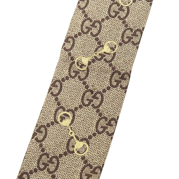 GUCCI 
スカーフ 
GG柄 ホースビット ネックボウ