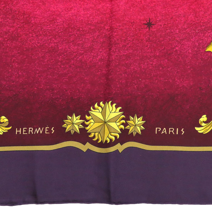 HERMES 
スカーフ 大判 シルク 馬 
カレ 90 COSMOS 宇宙観 スカーフ
