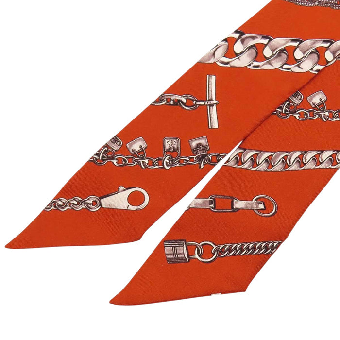 HERMES 
シルク シェーヌダンクル 
ツイリー CHAINES ET GOURMETTES
