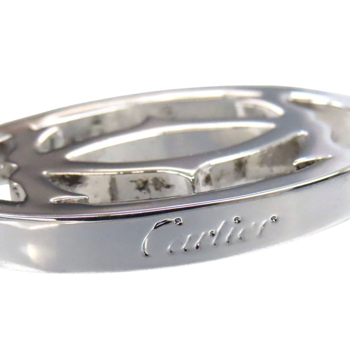 CARTIER 
シルバーカラーメタル 
2C ロゴ ネックレス