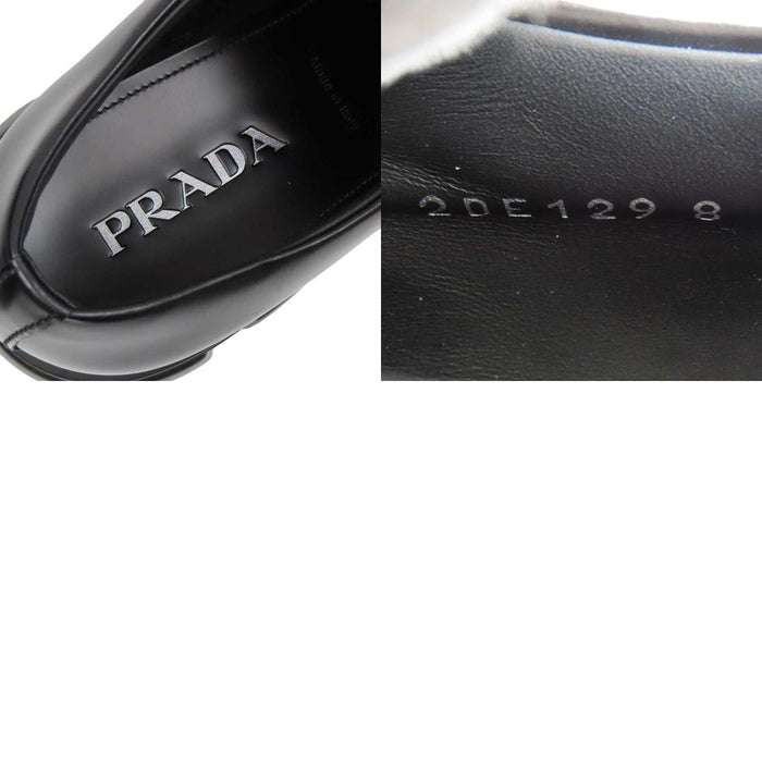 PRADA 
トライアングルロゴ 厚底 
モノリス ブラッシュドレザー ローファー