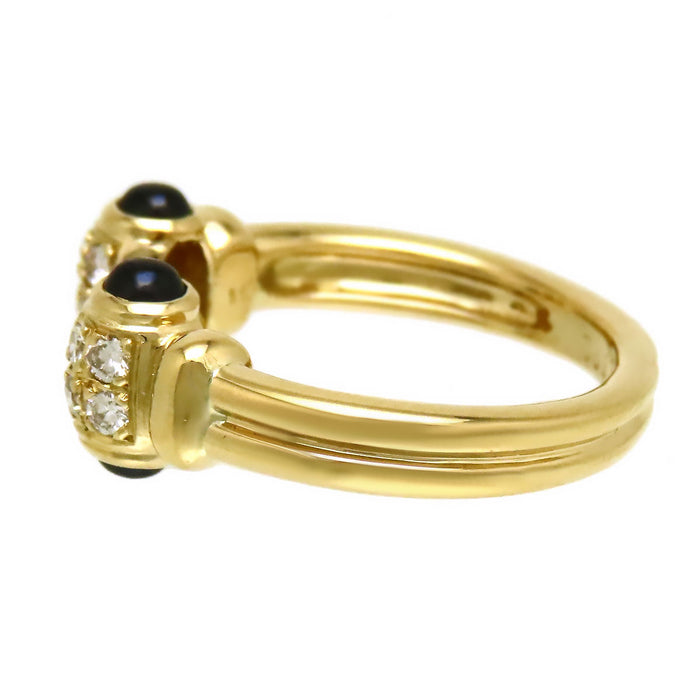 CARTIER 
Anello con zaffiro e diamanti