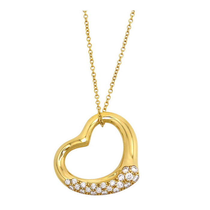 TIFFANY&Co. 
Collana a cuore aperto con diamante