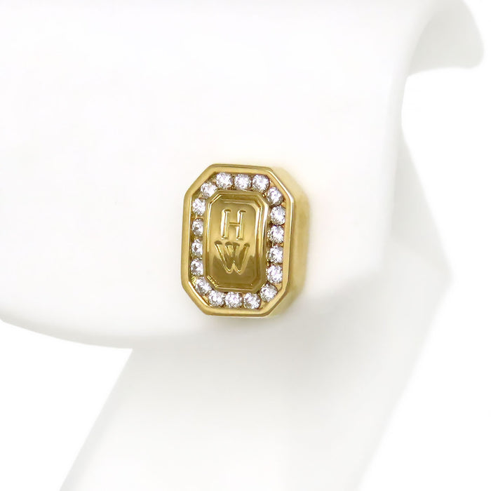 HARRY WINSTON Orecchino con logo HW per un orecchio