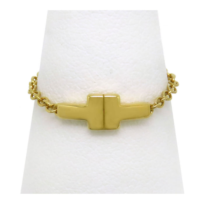 TIFFANY&Co. 
Bague chaîne T TWO
