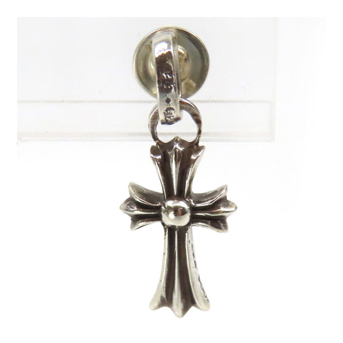 CHROME HEARTS 
十字耳環/PC CH 十字 BABY FAT 2004刻印 銀色 
嬰兒肥 滴墜 耳環