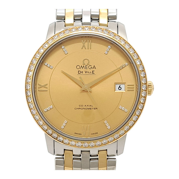 OMEGA 
デビル プレステージ ベゼルダイヤ 
箱ギャラ付