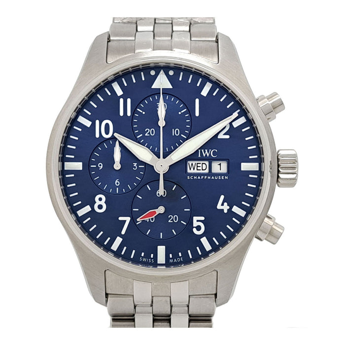 IWC 
Montre pilote chronographe 
Avec boîte et garantie