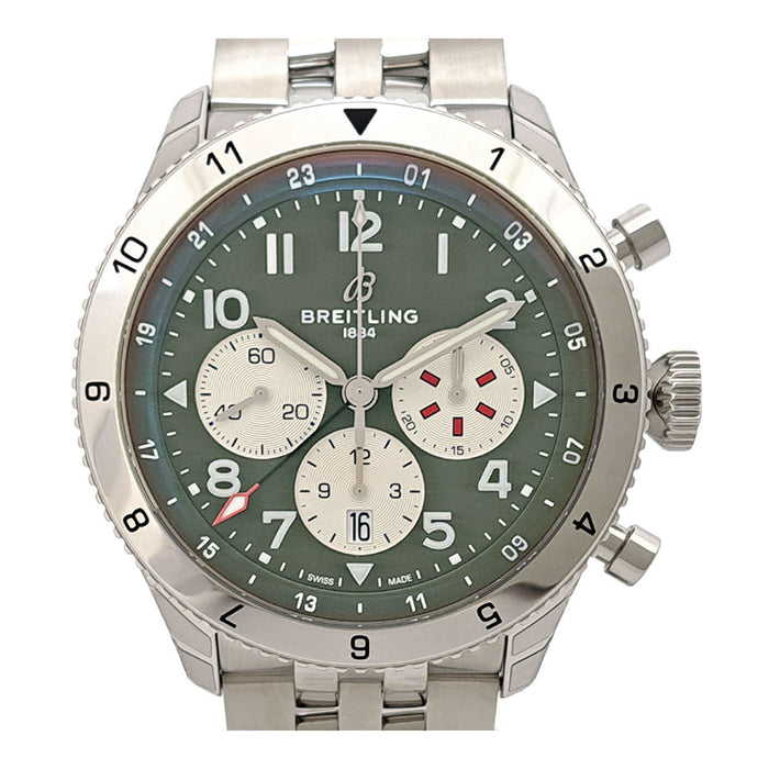 BREITLING Super Avenger B04 GMT Chronograph Curtiss Warhawk With Box and Warranty Card