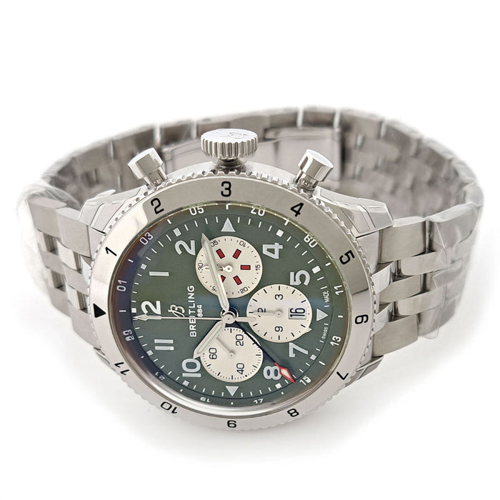 BREITLING Super Avenger B04 GMT Chronograph Curtiss Warhawk With Box and Warranty Card