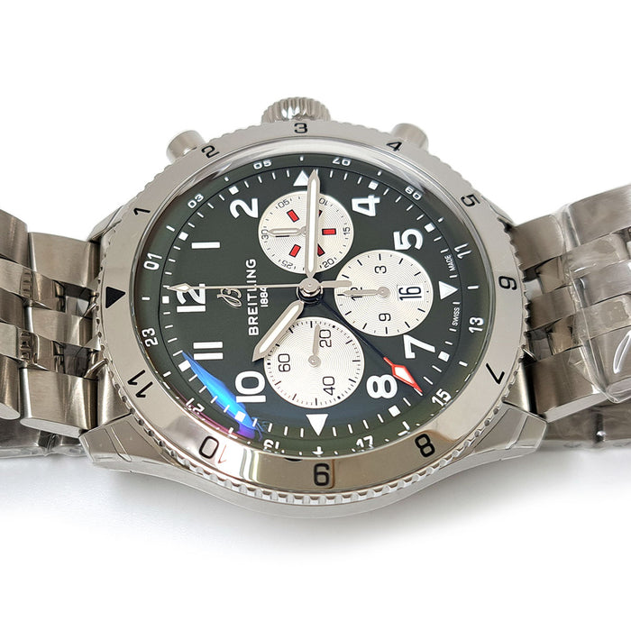 BREITLING Super Avenger B04 GMT Chronograph Curtiss Warhawk With Box and Warranty Card