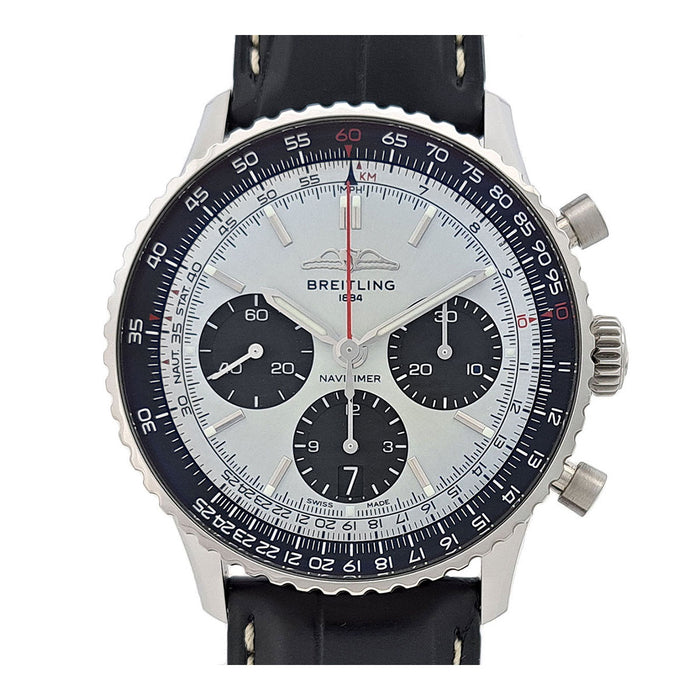 BREITLING  
Navitimer B01 Chronographe Bleu Glacé  
Avec boîte et garantie