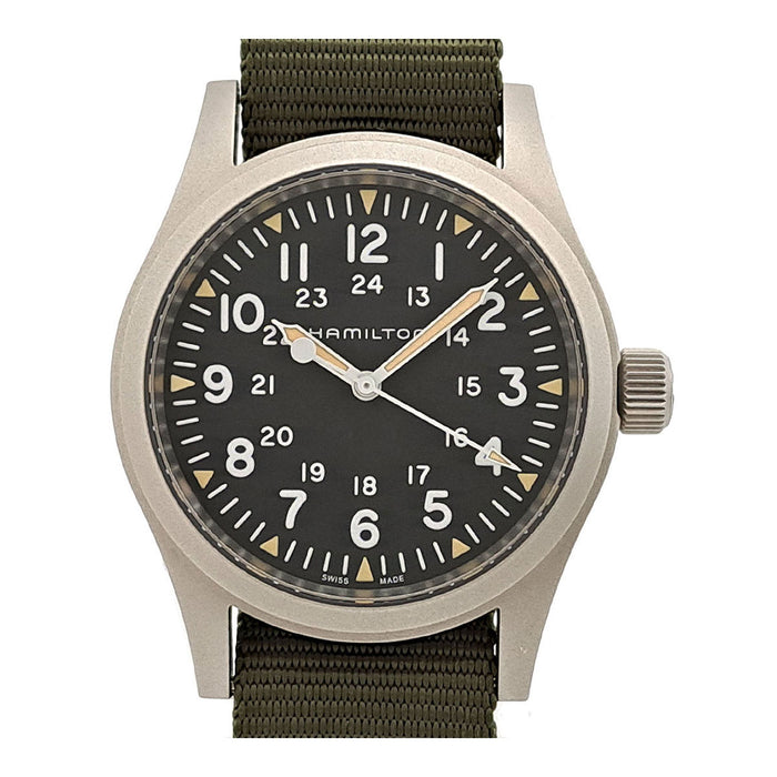 HAMILTON  
Khaki Field  
avec boîte et livret