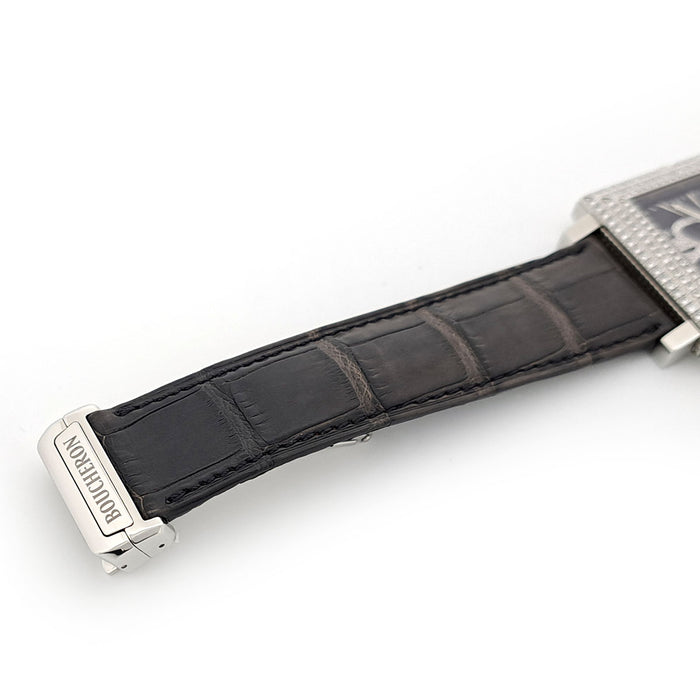 Boucheron  
Carré Bézel Diamant Automatique  
Avec boîte et certificat