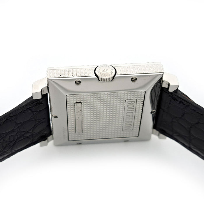 Boucheron  
Carré Bézel Diamant Automatique  
Avec boîte et certificat