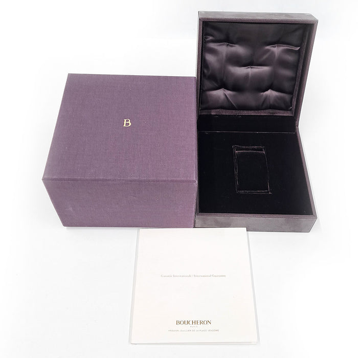 Boucheron  
Carré Bézel Diamant Automatique  
Avec boîte et certificat