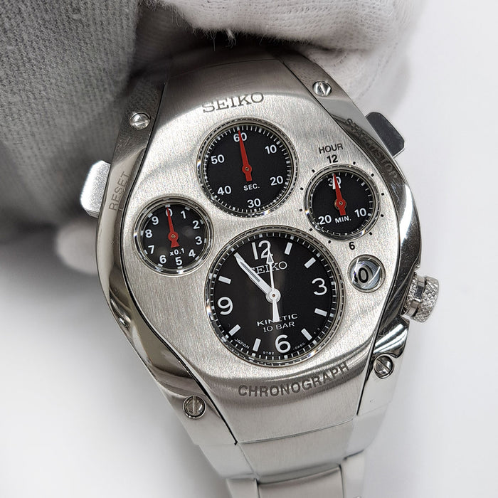 SEIKO  
Sportura Kinetic Chrono Autoquartz  
Avec boîte et garantie