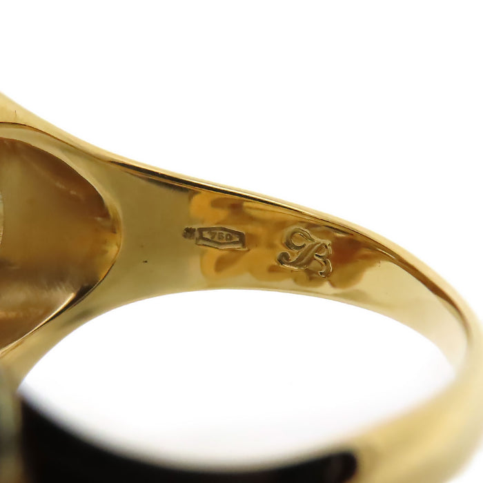 Treasure Three Gold Leaf Ring