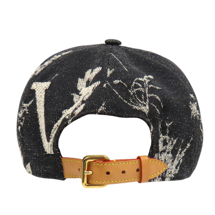 LOUIS VUITTON 
LV ロゴ コットン ゴールドカラー金具 
キャスケット イージーフィット フラワー キャップ