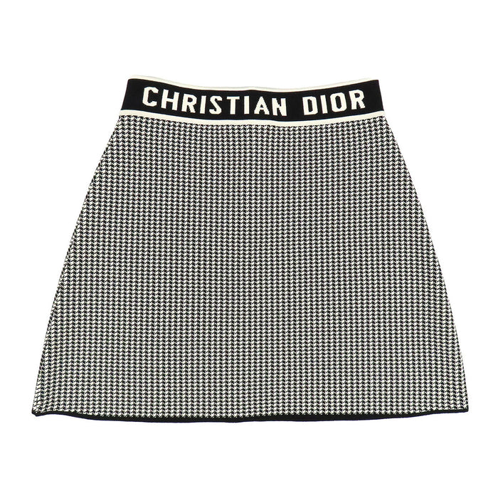 Dior 
CD ロゴ 
千鳥格子 ニット ミニスカート