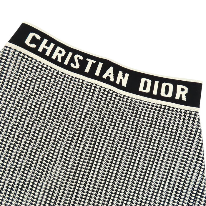 Dior 
CD ロゴ 
千鳥格子 ニット ミニスカート