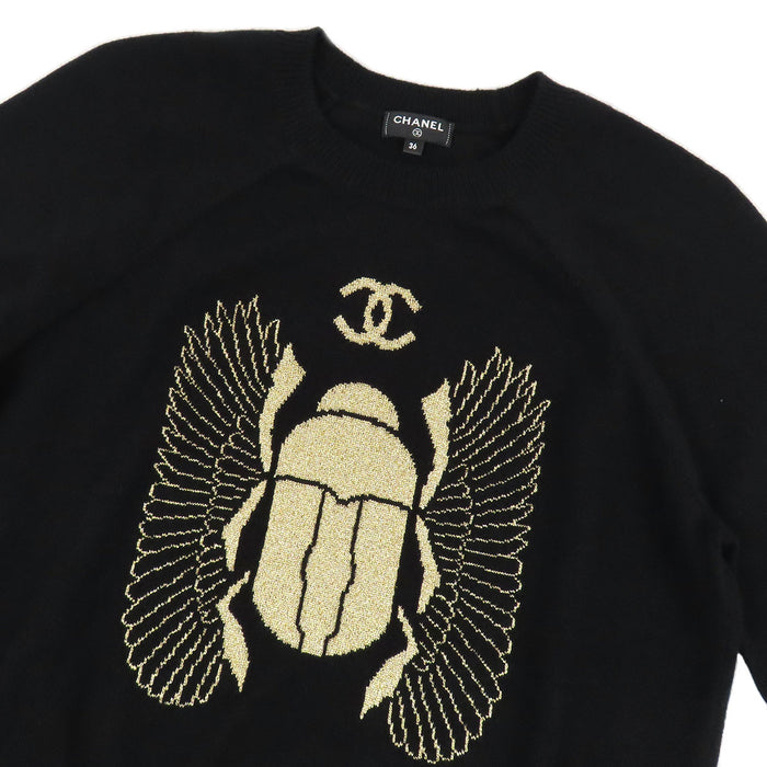 CHANEL 
COCO CC ロゴ 
ココマーク スカラベ ビートル カシミヤ ニット