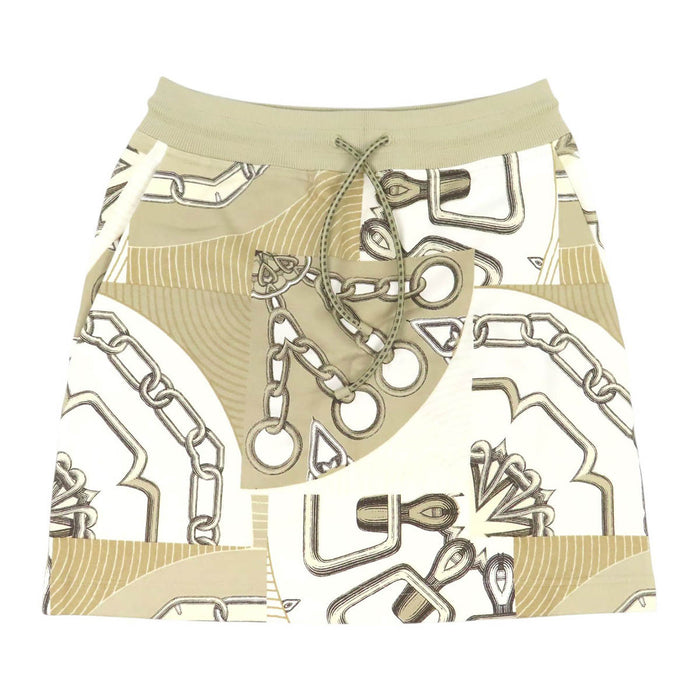 HERMES 
総柄 コットン Effet Kaleidoscope 
カレイドスコープ エフェクト ミニスカート