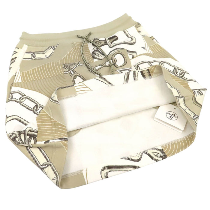 HERMES 
総柄 コットン Effet Kaleidoscope 
カレイドスコープ エフェクト ミニスカート