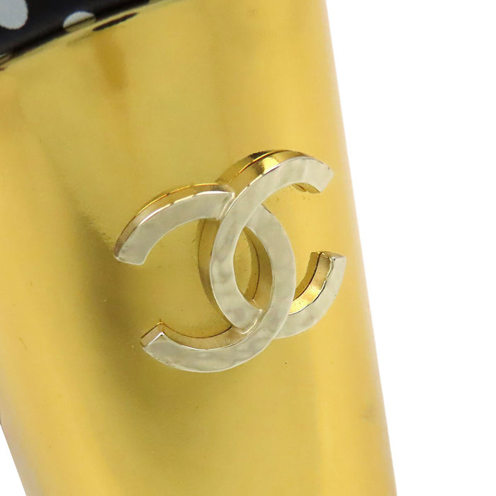 CHANEL 
COCO CC ロゴ ドット ゴールドカラー 
ココマーク アンクルストラップ サンダル