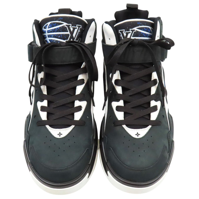 LOUIS VUITTON 
ロゴ ハイカット ファブリック レースアップ 
LV トレイナー 2 ライン スニーカー
